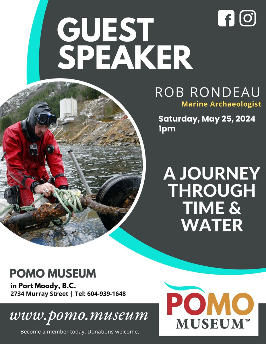 Exciting Announcement!
Join us at the POMO Museum on May 25th to explore Marine Archaeology with Rob Rondeau. Admission is free but registration is required due to limited seating. For more details and to register visit pomo.museum/.../guest-spea…...