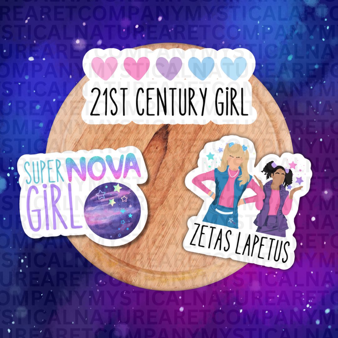 Transform your belongings with Zenon: The Girl of the 21st Century stickers! Explore the galaxy alongside Zenon and her futuristic adventures. #zenon #disney #stickers #stickershop #zetuslapetus #ravensymone 🔭🪐💜🩵🩷 itzsassyashley.com/shop/p/zenon-s…