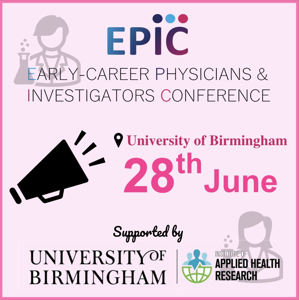 We are excited to announce #EPIC2024, a unique conference run by & for #earlycareers to improve collaborative working in QIPs & implementation science.
#SaveTheDate 28 June at the University of Birmingham!

Follow us for more info