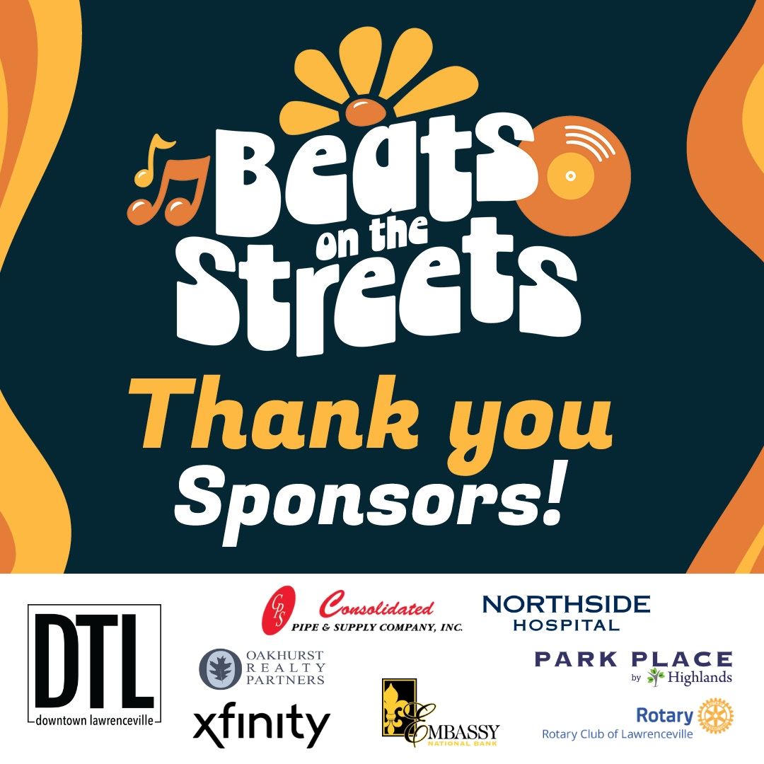 🎵 Hey, Lawrenceville! We are a proud sponsor of @GaLawrenceville's Beats on the Streets! 🧡 Starting this Thursday and continuing through July, Downtown #Lawrenceville Square will come alive after six with live music and activities. Come say 'hi' at the Xfinity tent!