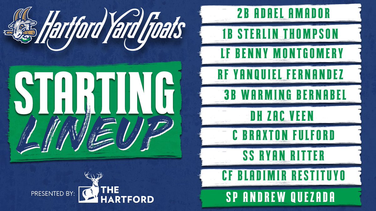 Your Goats open up a six-game series against the Somerset Patriots TONIGHT👊🏼 ⚾️ 6:35pm 📻bit.ly/49xdrOG 📺bit.ly/3KYmkYI @JeffDools Yard Goats radio network on the @Audacy app