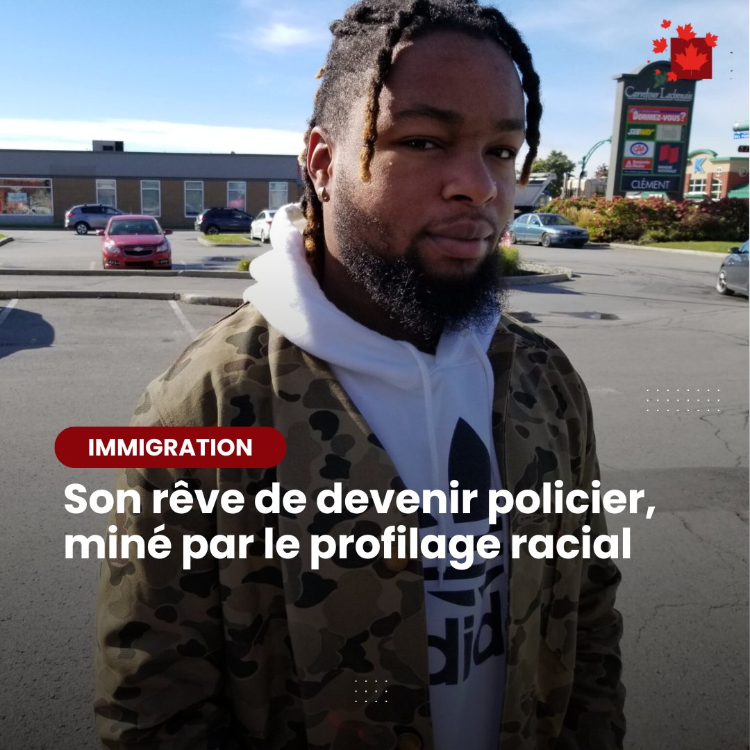 Profilé par les corps de police de Repentigny et de Montréal entre 2017 et 2019, Stanley Jossirain voit sa carrière professionnelle plombée par des causes qu'il a pourtant gagnées. Lire: lemediadesnouveauxcanadiens.ca/son-reve-de-de… @jeannuma