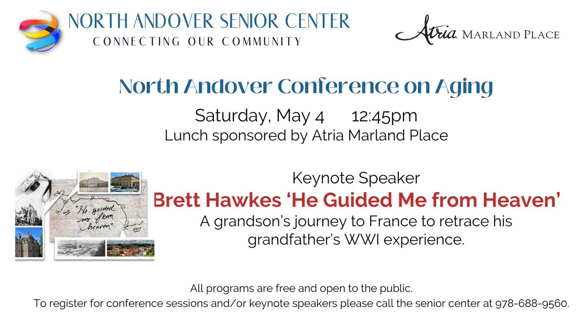 Thank you Atria Marland Place for your continued support at the North Andover Senior Center!!