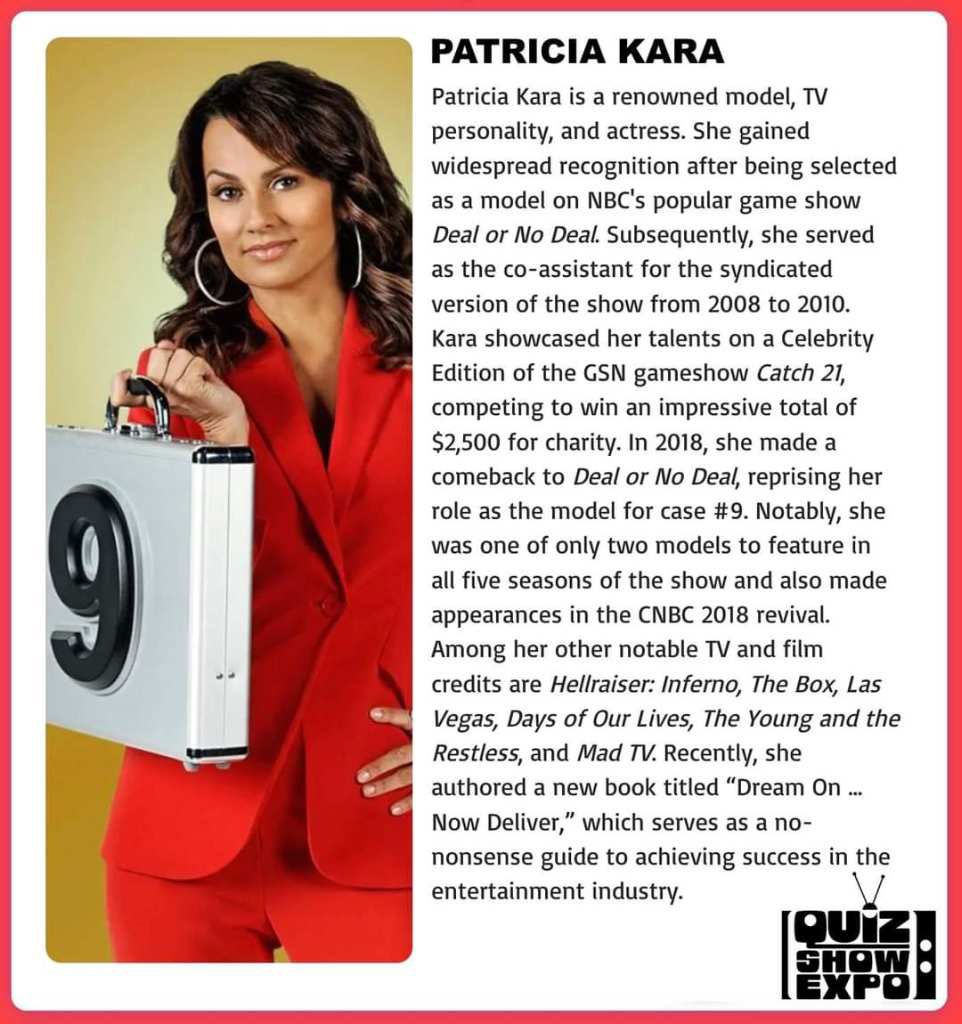 Join me at the #QuizShowExpo May 31st & June 1st at the Marriott Burbank! I’ll be in great company! Hope to see ya there! #MeetAndGreet #Signing #HollywoodShow #GameShows #DealOrNoDeal #DOND #DreamOnNowDeliver #Model #9 #Author