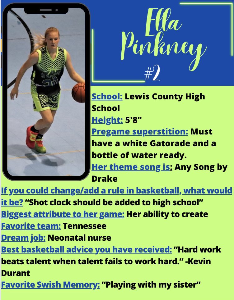 Check out this force from the 11th grade group. Find out more on Ella Pinkney at the link below ⬇️⬇️

wvswish.com/ella-pinkney

#OneSwishFamily💚💙