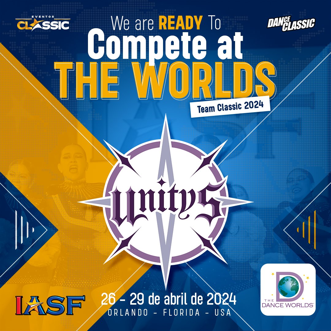 DanceClassicCL's tweet photo. #UnityDanceFamily ha dedicado horas interminables de ensayo, sacrificio y pasión para llegar a este punto 

¡Es hora de mostrar al mundo el resultado de su arduo trabajo y el talento que los define como equipo! 💫🏆

#TeamClassic #USASF #THEDanceWorlds #DanceWorlds2024 #allstar https://t.co/AfPvjiyFzQ