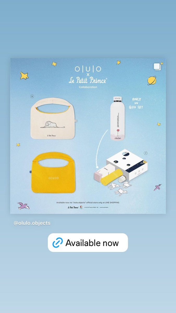 📷 (16.04.2024) Atualização de olulo.objects no IGs.

🔗 shop.line.me/@olulo.objects…

~🚜
#oluloobjects #oluloxLittlePrince
#warwanarat @warwanarat W.Wanarat #หยิ่นวอร์ #yinwar #yinwarbr