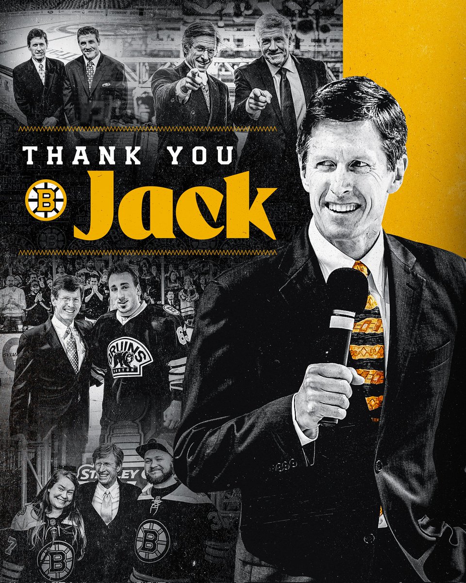 BruinsTalk:  This makes me truly sad . I love Jack and his love for the Bruins . His calls will be always cemented in my memory. I wish him all the best !! Next year will not be the same and his shoes will not be filled in my opinion . Thanks Jack !! #nhlbruins