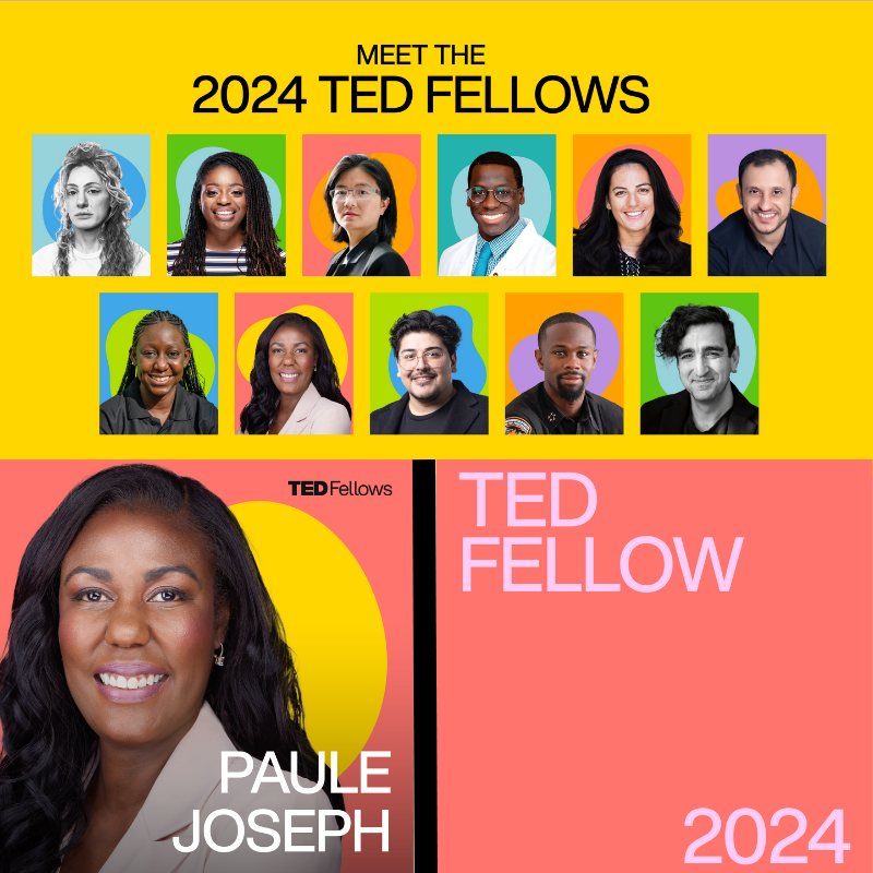 Dr_Paulevj's tweet photo. I am honored and beyond excited to announce: I've been chosen as one of just 11 individuals to become a 2024 TED Fellow @tedfellows. I am the first nurse, nurse scientist, and taste and smell researcher to join this incredible fellowship. #TED #TEDFellow #DreamBig https://t.co/HKNpj2p3Zj