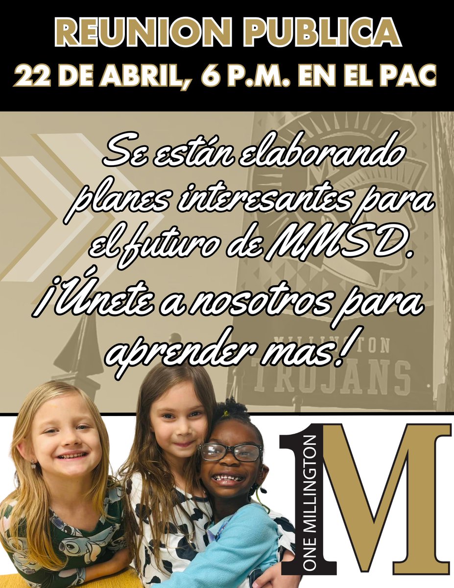 MARK YOUR CALENDARS- TOWN HALL MEETING
Monday, April 22
6:00pm
Millington Performing Arts Center