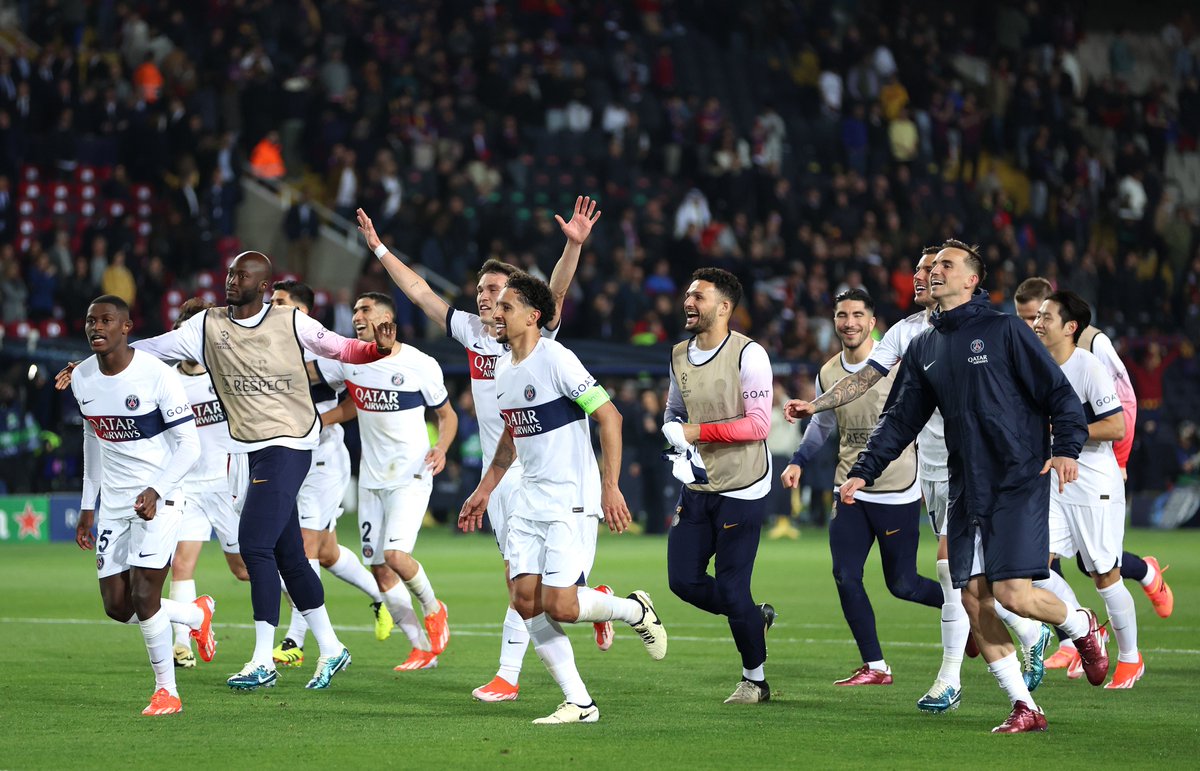 PSG 🇫🇷 es el equipo que más veces eliminó a Barcelona 🇪🇸 en la Champions League. Lo hizo en 1994-95 (4tos), 2020-21 (8vos) y 2023-24 (4tos). Dato de @OptaJean.