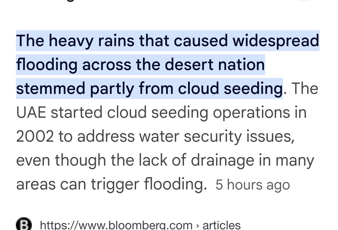 Weather modification exists. It has for decades. So yeah. 🤷‍♀️