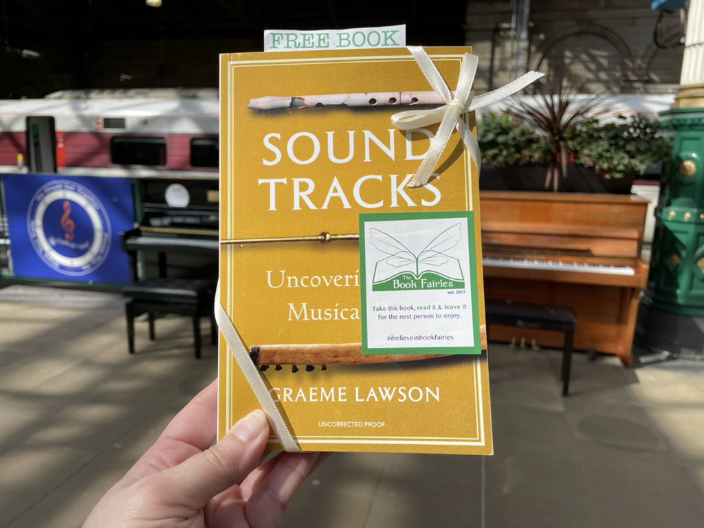 This book fairy is sharing a copy of Sound Tracks by Graeme Lawson! Who will be lucky enough to find this book in #Edinburgh? #ibelieveinbookfairies #VintageBookFairies #BookFairyProofs #SoundTracks #GraemeLawson #Music #NonFictionBookFairies