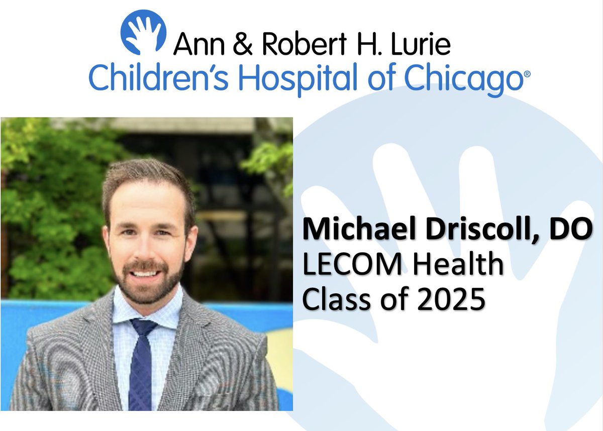 We’re excited to announce that Dr. Michael Driscoll will be joining us for his pediatric orthopaedic fellowship in 2025. Welcome to the Lurie family!