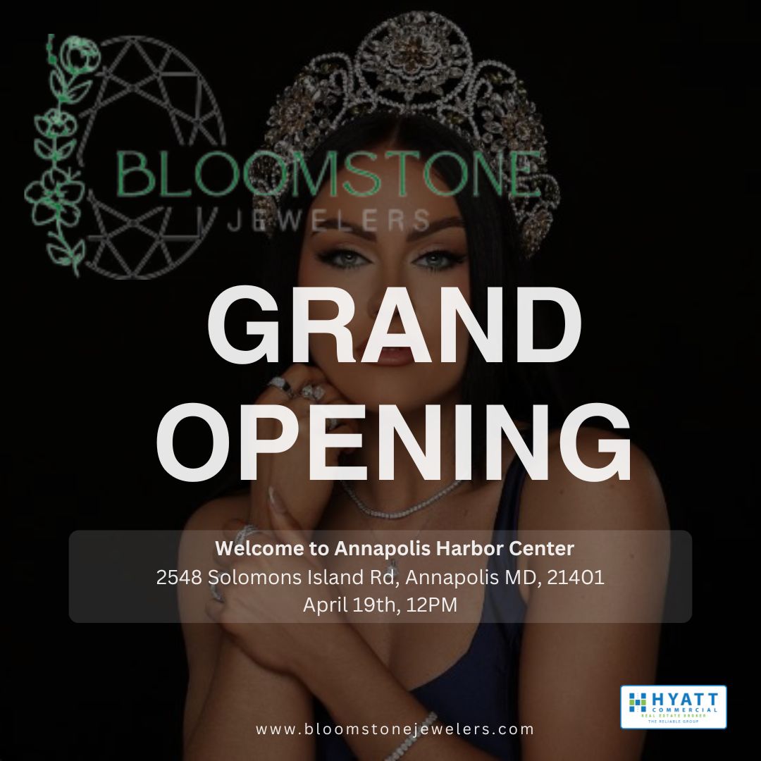 Check Bloomstone Jewelers out, new to Annapolis Harbor Center! bloomstonejewelers.com #BloomstoneJewelers #GrandOpening #AnnapolisHarborCenter #LabGrownDiamonds