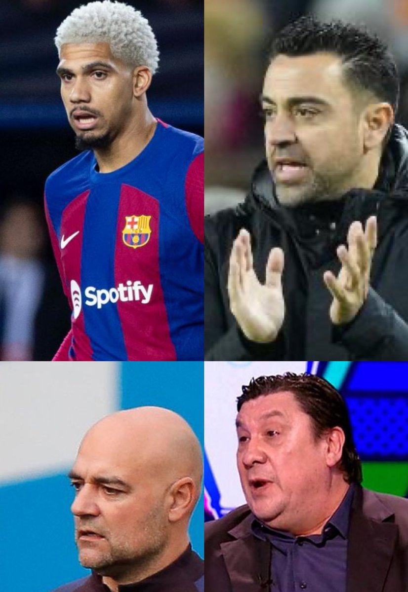 RaulSolade's tweet photo. En esta eliminatoria han echado a Araújo, Xavi,entrenador de porteros y al Mono Burgos. https://t.co/V1VWb18VKk