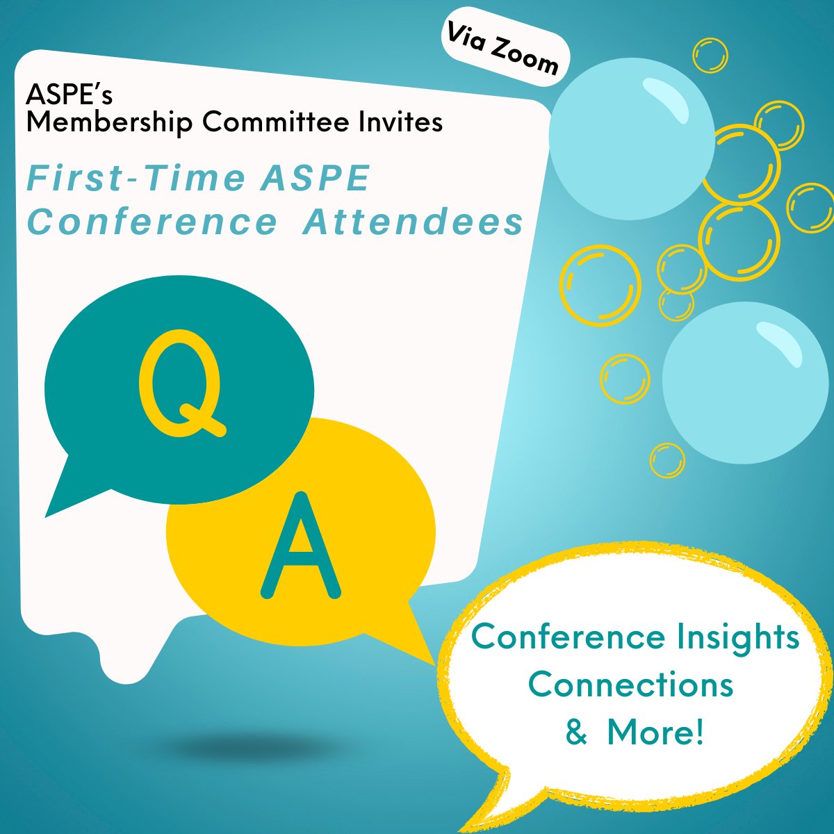 Are you a first-time ASPE Conference Attendee? Join us for a Q&A session on Zoom to make some early connections and learn more about how to get the most out of the Conference before your Vancouver arrival. Tuesday, June 11, 3:00 PM ET. Link to register: tinyurl.com/yynbt9tw