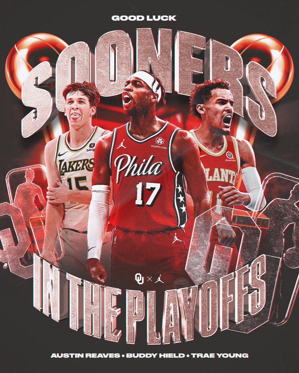 Playoff Mode: 𝐀𝐜𝐭𝐢𝐯𝐚𝐭𝐞𝐝 📈 Good luck to our guys in the postseason! #NBAPlayoffs | #BoomerSooner ☝