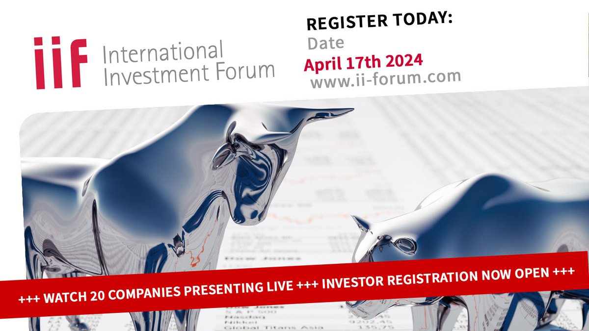 FINAL CALL: @KodiakCopperCo at the 11th International Investment Forum (IIF). Claudia Tornquist, CEO, is presenting on April 17 at 09.30 am ET - 03.30 pm CET - 09.30 pm HKT. #hydrogen #vehicle #zeroemission  Register now and free of charge: us06web.zoom.us/webinar/regist…