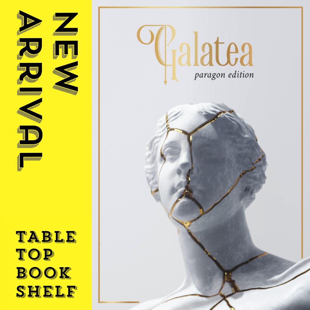 Galatea - Paragon Edition by @mirror_lock is our newest arrival! Your creator is a brilliant artist - His magnum opus, his crowning masterpiece - is you. And yesterday you came to life. You must remain perfect for him - or else. tabletopbookshelf.com/collections/al… #ttrpg #solorpg