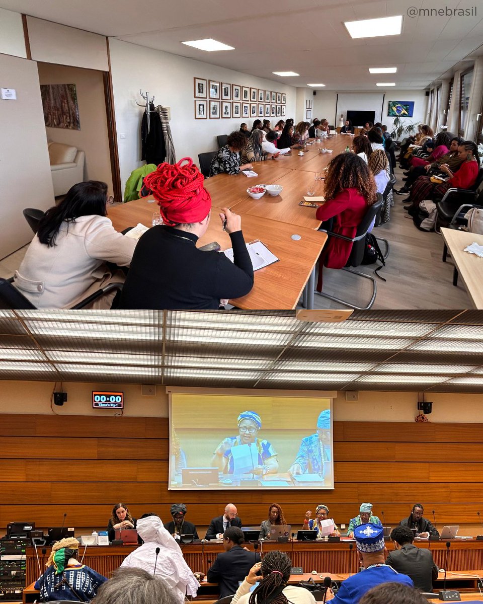 MNEBrasil's tweet photo. O Movimento Negro Evangélico está na 3ª Sessão do Fórum Permanente de Afrodescendentes da ONU em Genebra, como parte da Comitiva da Coalizão Negra por Direitos, com mais de 20 organizações. Criado em 2021, este Fórum é um marco na luta antirracista global. https://t.co/eopLolPrAo