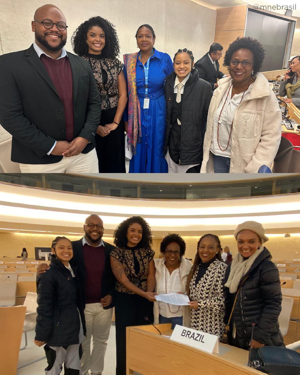 MNEBrasil's tweet photo. O Movimento Negro Evangélico está na 3ª Sessão do Fórum Permanente de Afrodescendentes da ONU em Genebra, como parte da Comitiva da Coalizão Negra por Direitos, com mais de 20 organizações. Criado em 2021, este Fórum é um marco na luta antirracista global. https://t.co/eopLolPrAo