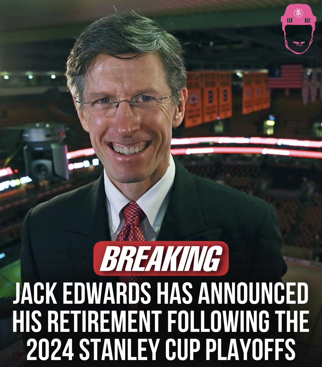 spittinchiclets's tweet photo. An end of an era. Jack Edwards has announced his retirement. https://t.co/MUN1cb0p2i