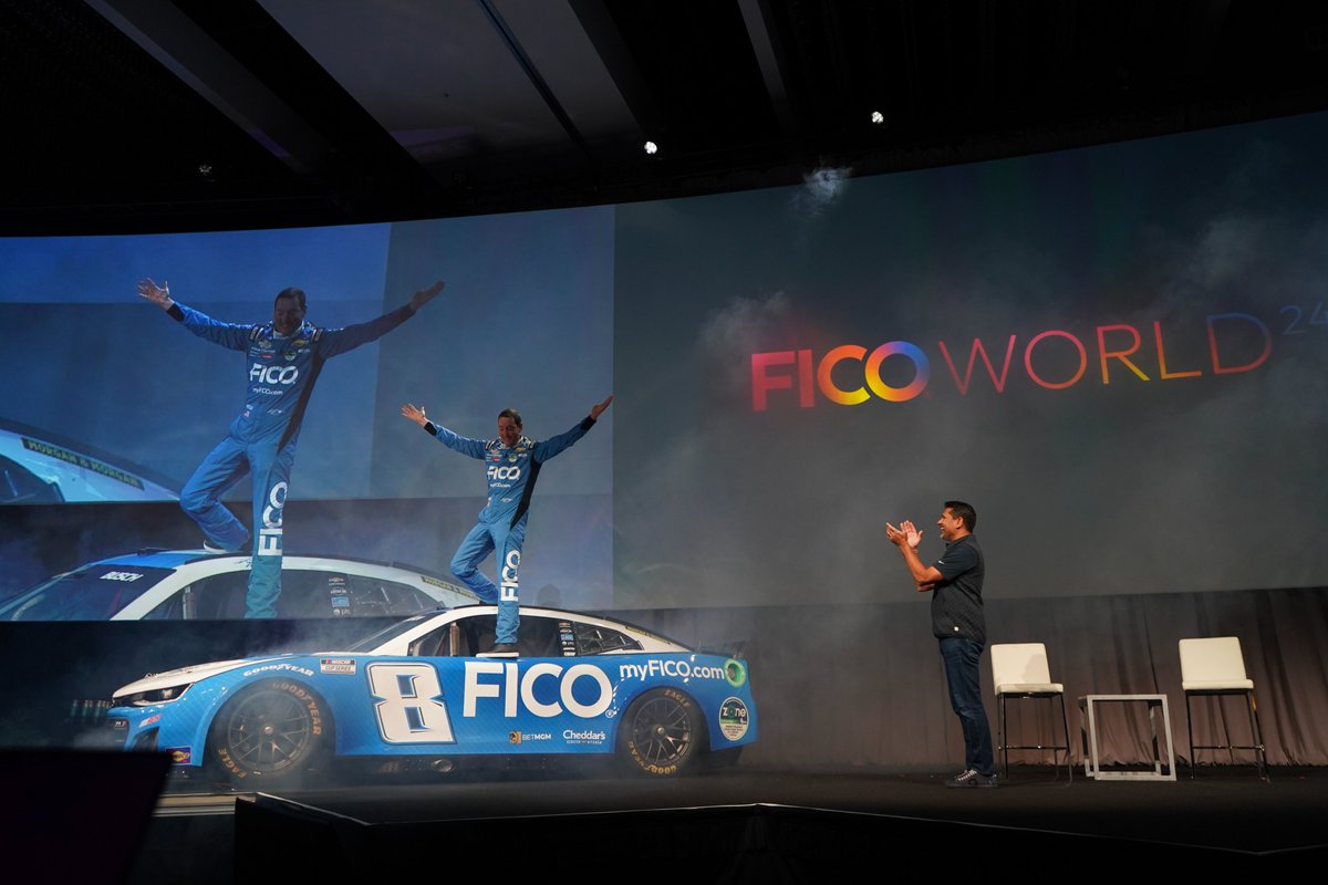 🏁 @KyleBusch made an exciting entrance at FICO World with the FICO 8 race car! During his chat with FICO CMO Nikhil Behl, Kyle discussed the impact of financial literacy, sharing insights on overcoming challenges, dealing with uncertainties, and making quick decisions to win…
