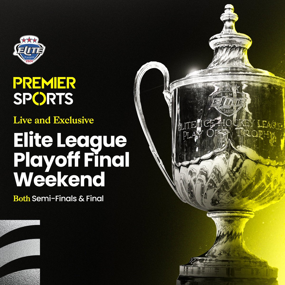 📺 The 2024 Elite League Playoff Finals will be shown live and exclusive on @PremSportsTV in the UK and Republic of Ireland. 📝 More details 👉 tinyurl.com/mu743zbb ✅ Secure your subscription here ➡️ premiersports.com/gb