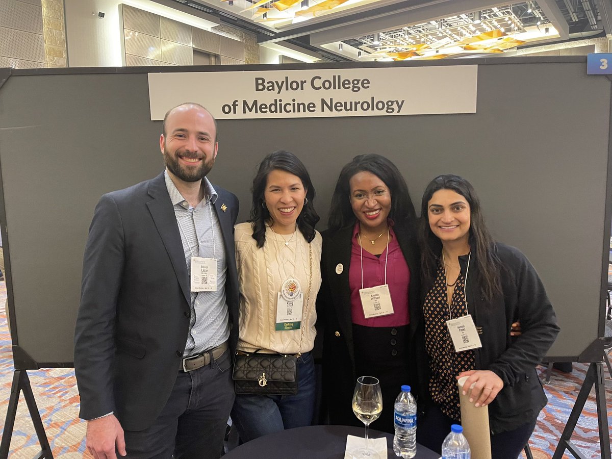 Our amazing Neurology educators representing at the Trainee and Faculty Reception #AANAM #BCM #Neurobcm