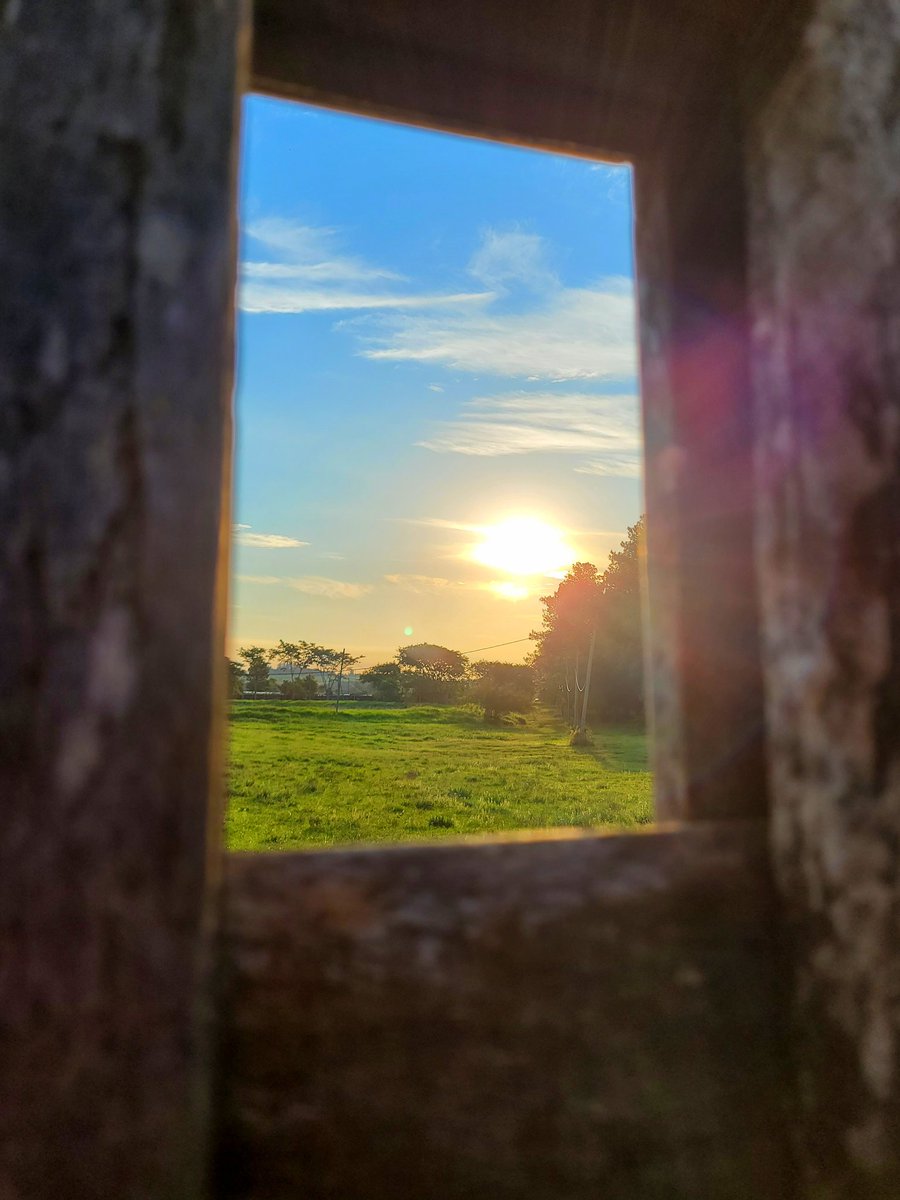 Después de tantos días de lluvia...el #atardecer 🤗