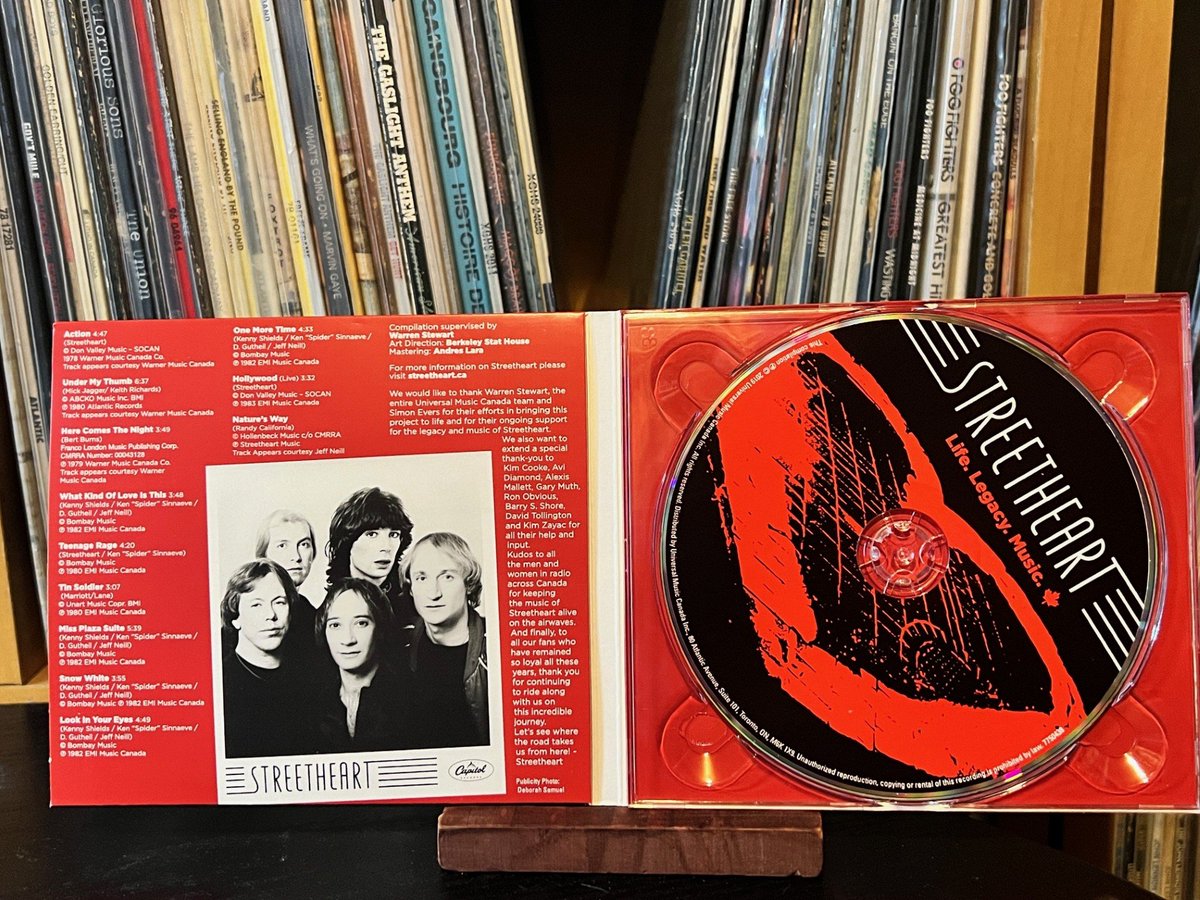 Playing #Streetheart's latest compilation 'Life . Legacy . Music' released after Kenny Shield's death. Great arena rock band from Winnipeg MB that I saw open for AC/DC and on their own a few years later. Who else is a fan? LABEL: Universal 7750438 ©2019 GENRE: POP/ROCK