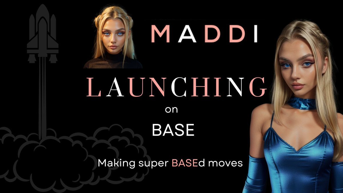 The #AI ​​influencers are here and @MaddiAI is leading the charge! $MADDI, the AI ​​influencer token built on #BlockChain , pioneers a new era. Be one of the first to adopt this innovative technology. #Base 💬TG: t.me/maddisonai