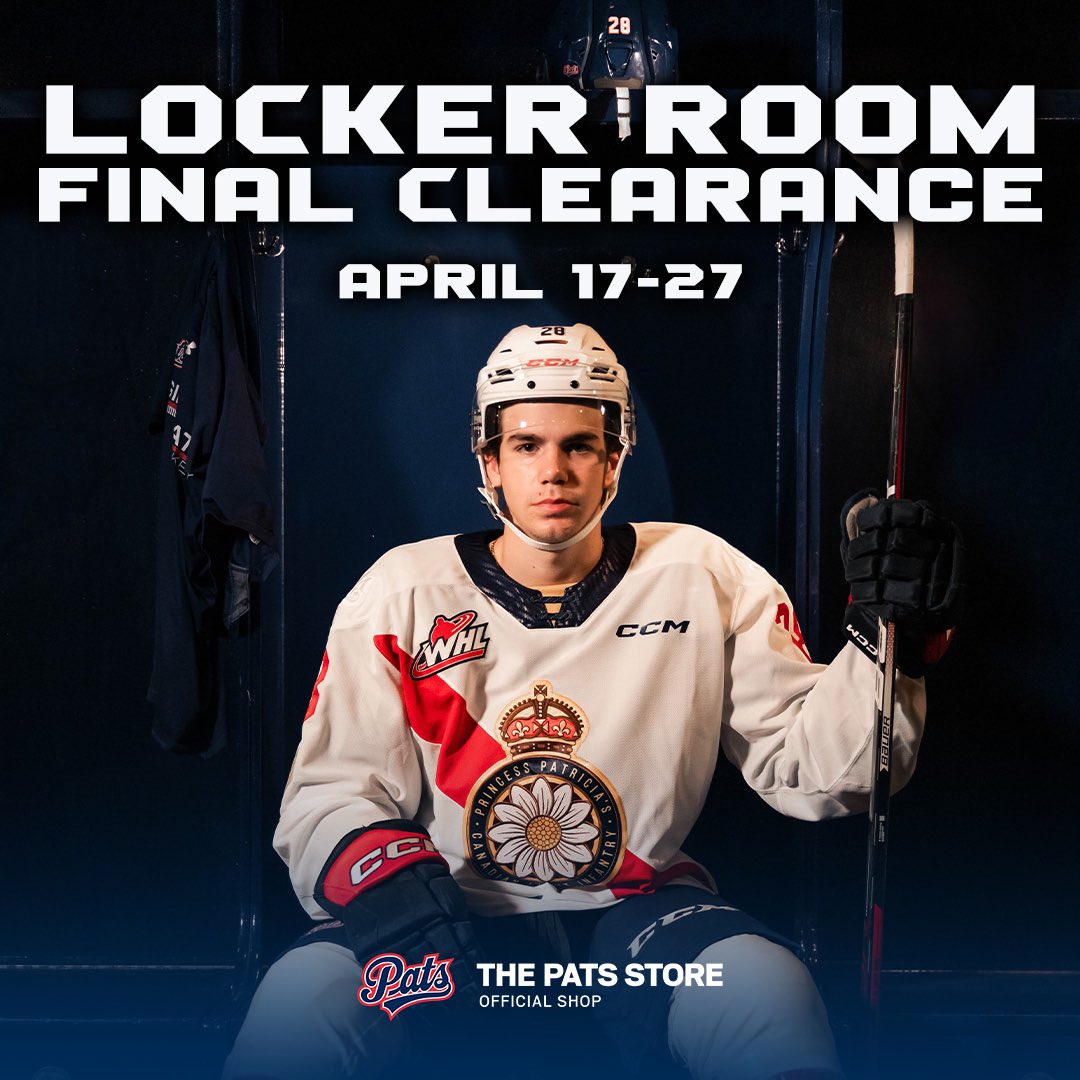 🚨 Don’t miss your last chance to score amazing deals on remaining locker room products! 🚨 Visit the Pats store from April 17th to 27th (Wed- Sat, 12 - 6 PM) & get your hands on exclusive Pats gear and merchandise at unbeatable prices. #thepatsstore #reginapatshockey