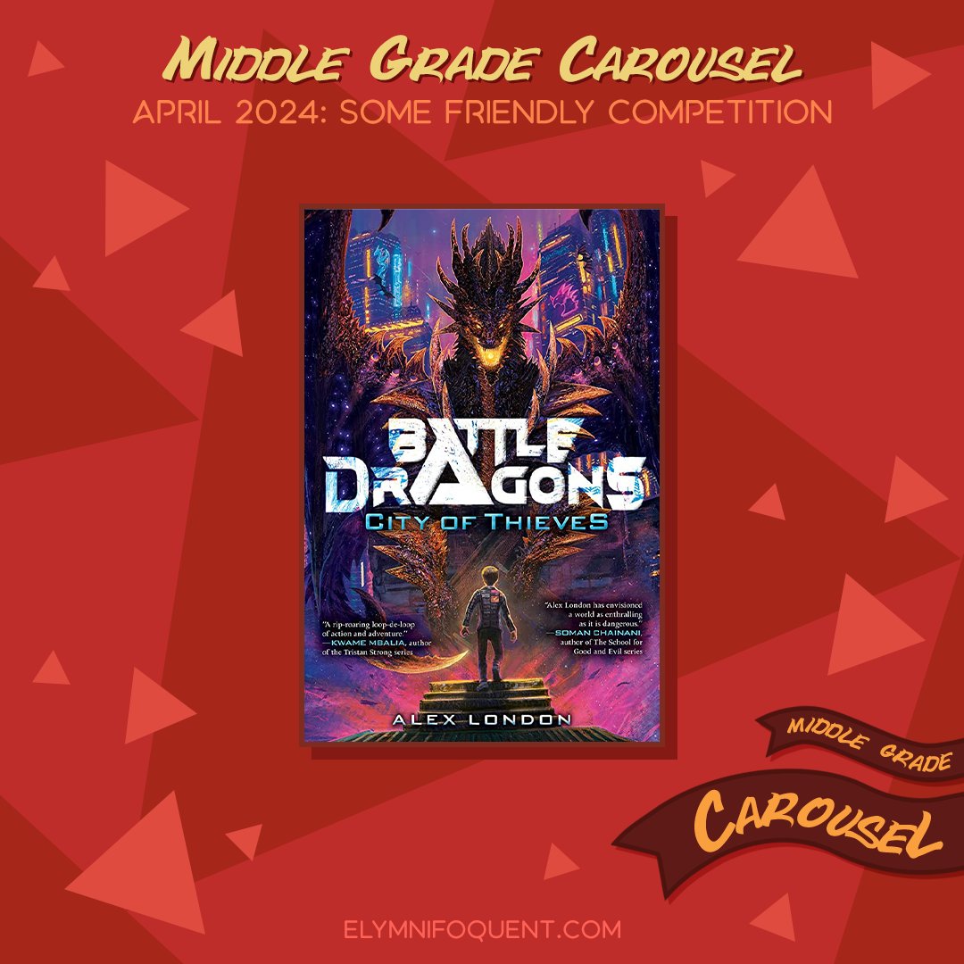 Read more books about dragon racing with CITY OF THIEVES by @ca_london.
 
We’re reading books about rivalry this month at #MGCarousel. Do you have any favorites?
#GreatMGReads #amreading