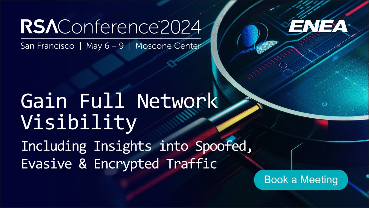 Book a meeting with our experts at #RSAC 2024 to discuss how your security products can benefit from full network visibility, including insights into spoofed, evasive and encrypted traffic: ow.ly/IJRx50RhFs0

#Encryption #DeepPacketInspection #NetworkVisibility
