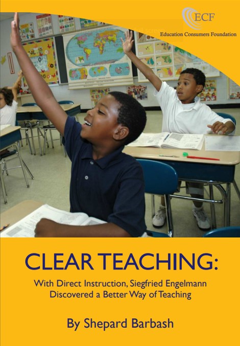 I'm seeing a lot of talk about Direct Instruction here on X this week. For those of you who would like a pretty short read to learn more about DI, we have a free downloadable PDF of the book Clear Teaching on our website. education-consumers.org/clear-teaching/