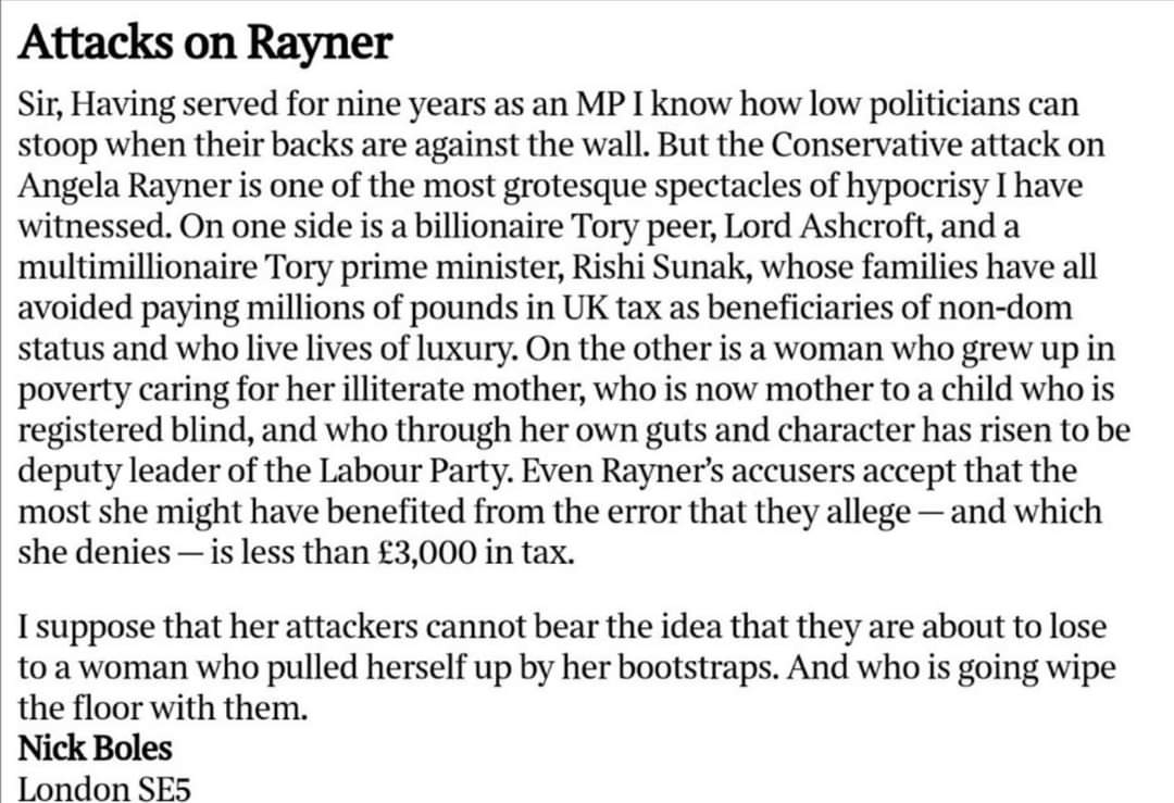 A reminder that, once upon a time, the @Conservatives actually had MPs who weren't craven hypocritical scumbags. I've always disagreed with it, but the party's current shameless post-Brexit race-to-the-bottom is an insult to its history. Well said #NickBoles!