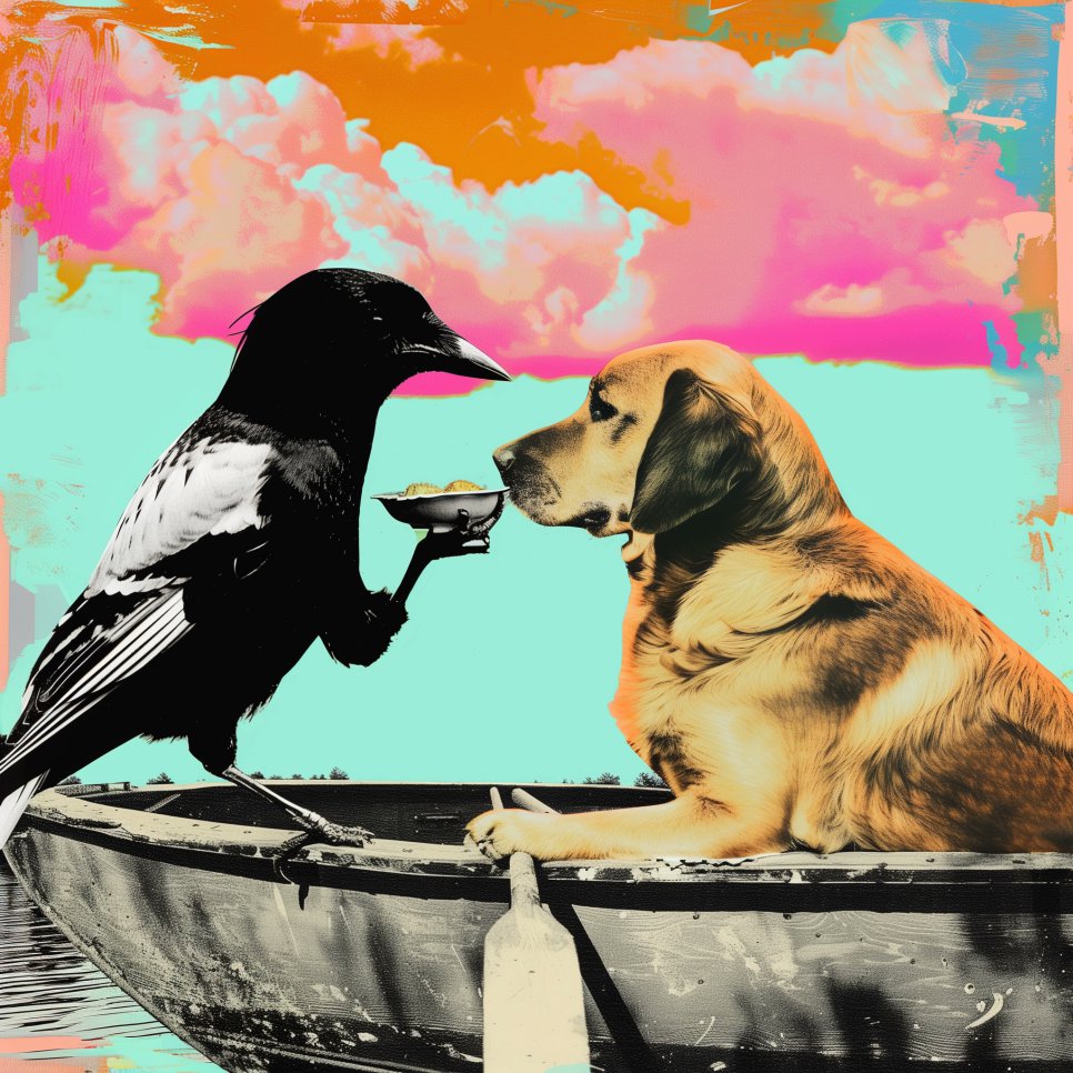 Parable2024's tweet image. April 16th.

Government allow family to reunite with &apos;pet&apos; magpie so it can be together again with Labrador.