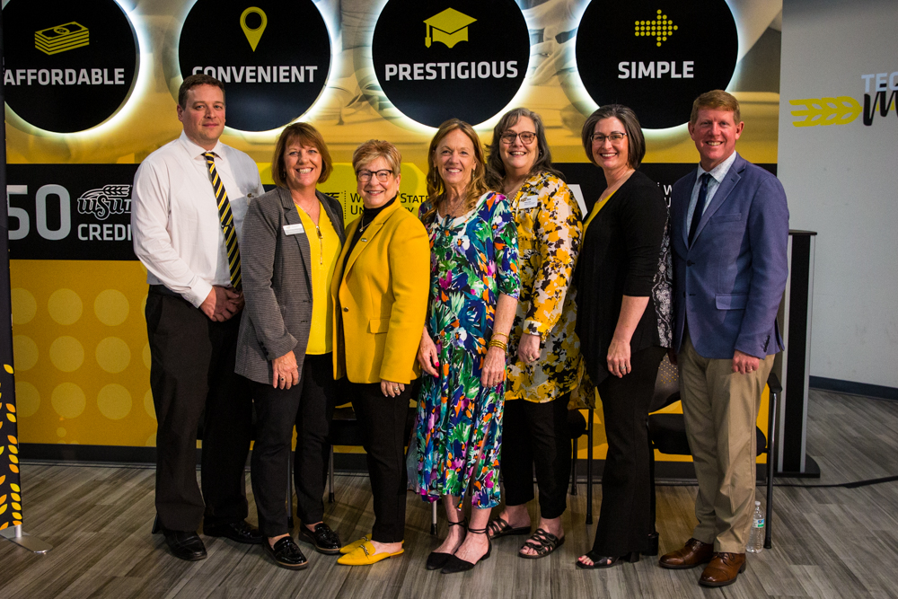 Today we celebrated the launch of @wsutech's new Paraeducator Program! This program recognizes unique skills and experiences that paraeducators bring to the table and will provide them with the resources and support they need to reach their full potential. #ShockersUp