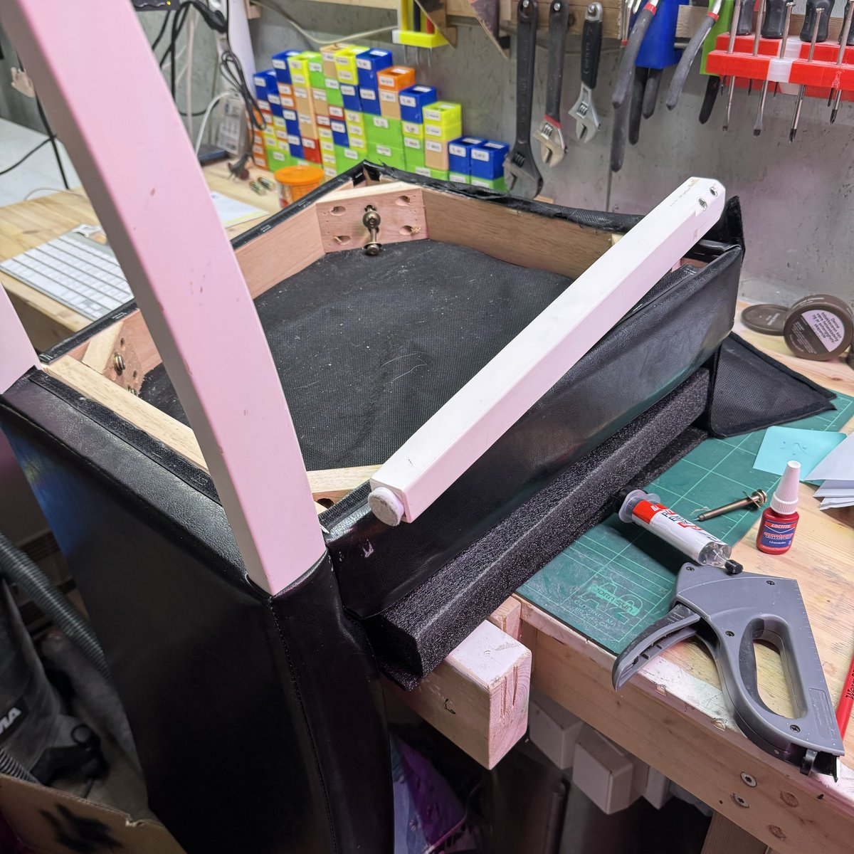 Repairing a dining room chair tonight. 5 min epoxy and threadlocker from <a href="/LoctiteGlue/">Loctite Glue</a> to the rescue.