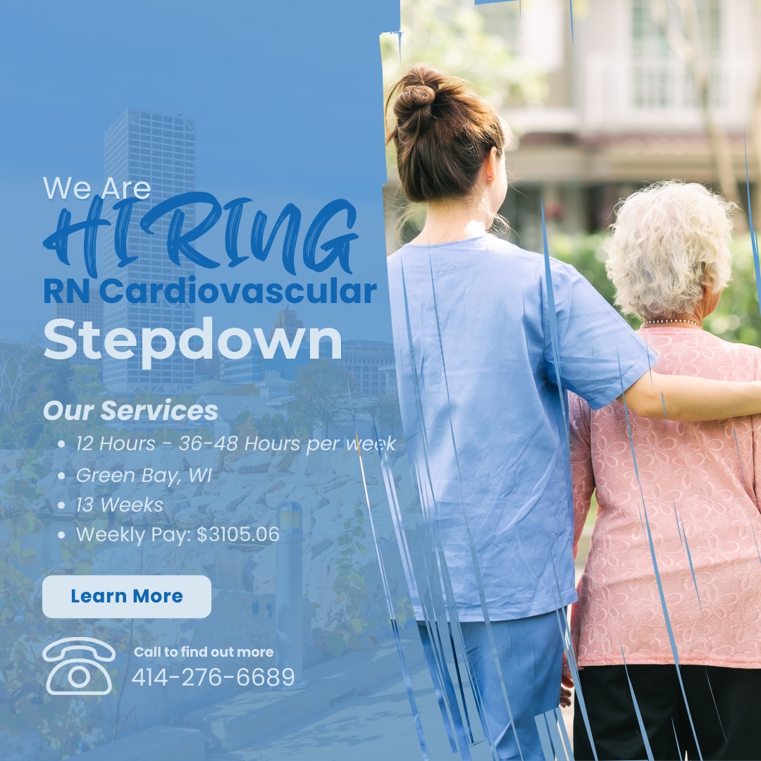 Ready for a new challenge? Join us as an RN Cardiovascular Stepdown in Green Bay, WI! This 13-week contract offers competitive pay, benefits, and the chance to make a real impact in patient care. Apply now! 

Contact us today: ps-companies.com/contact/

#RNJobs #HealthcareCareer...