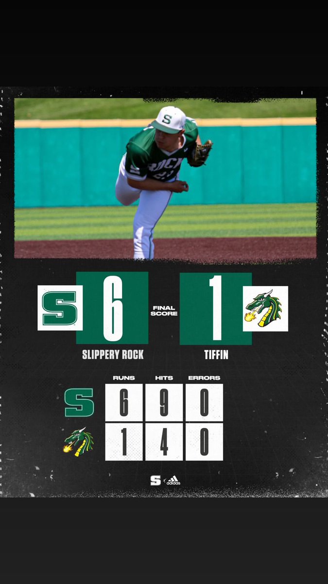 BASE: ROCK WINS! Hunter Loomis threw 4 shutout innings while Braden Olson and Darryn Callahan each went 2-3 with 1 RBI as part of 6-1 win for The Rock over Tiffin.