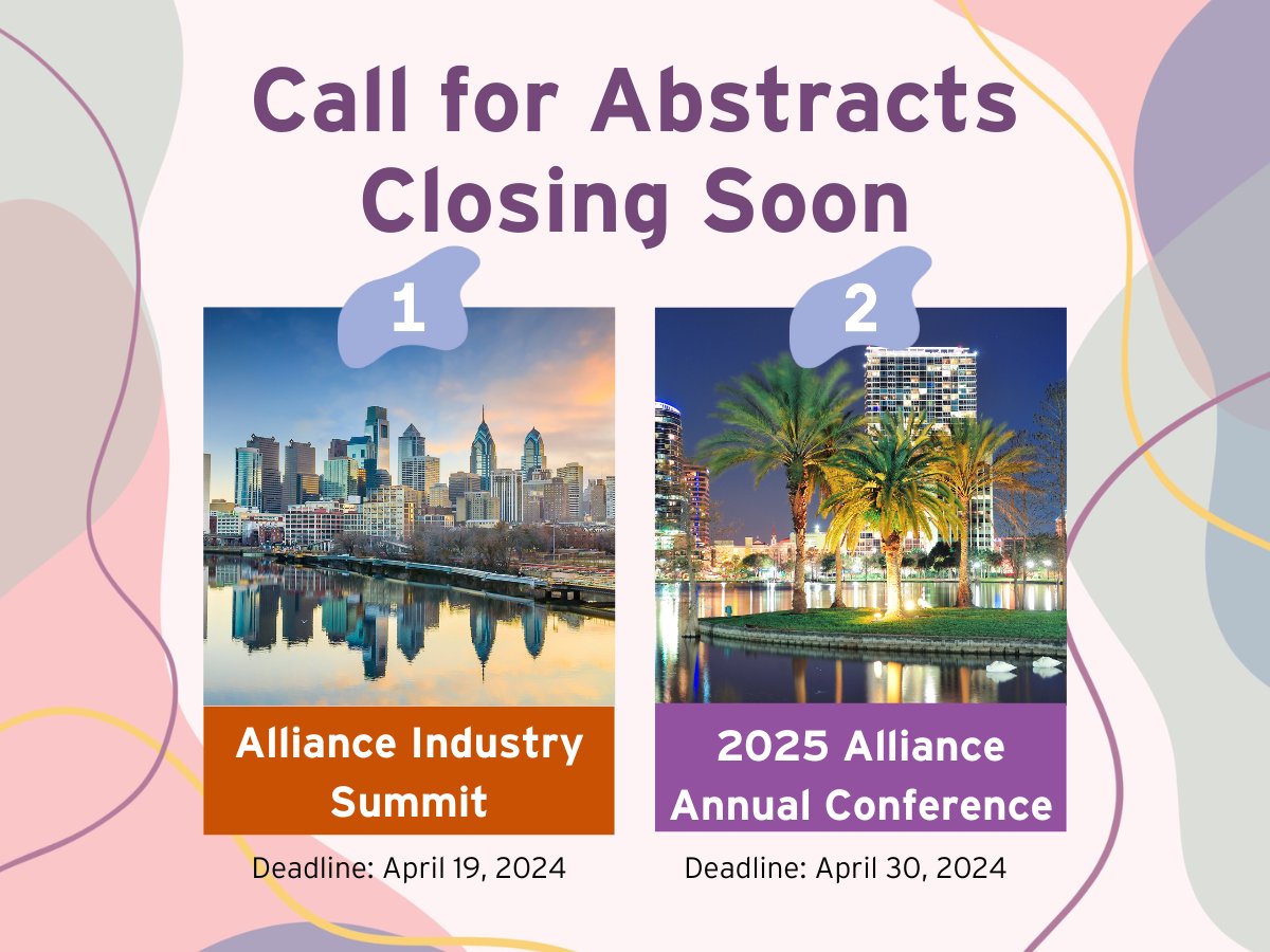 Don't forget! Abstract submissions are open for both #AIS24 and #Alliance25. Don't overlook these opportunities to contribute to transformative events, submit your proposals now and ignite change before their respective deadlines!