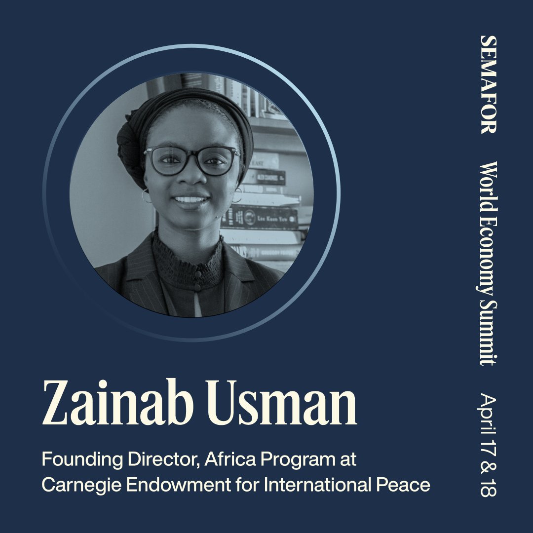 We're proud to have @MssZeeUsman join us for our Rising Global Middle Class conversations at the Semafor World Economy Summit on Thursday April 18. 

Follow along here for #WES2024 April 17-18
semafor.com/article/04/12/…