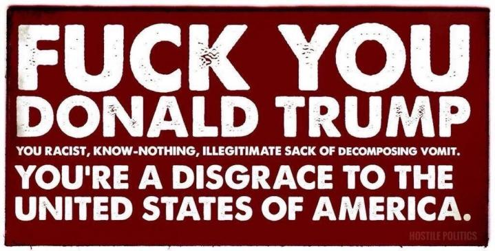 Is Donald Trump the biggest disgrace in the history of the United States of America? Yes 👍🏽 or No? 👎🏽