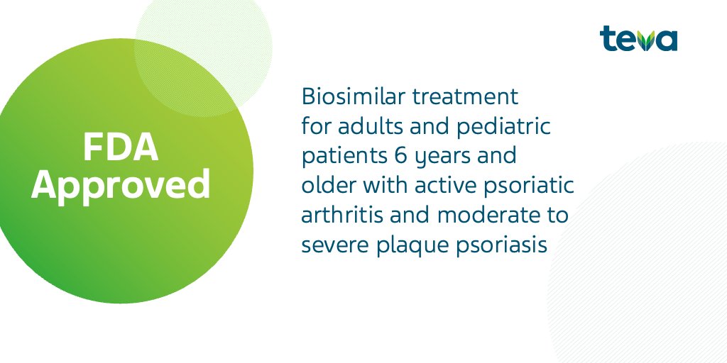 #News: A #biosimilar was approved by the FDA today for #psoriaticarthritis and #plaquepsoriasis. We'reproud to continue providing access to treatments for patients living with inflammatory conditions in partnership with @alvotechpr. ow.ly/fAjA50RhGs2