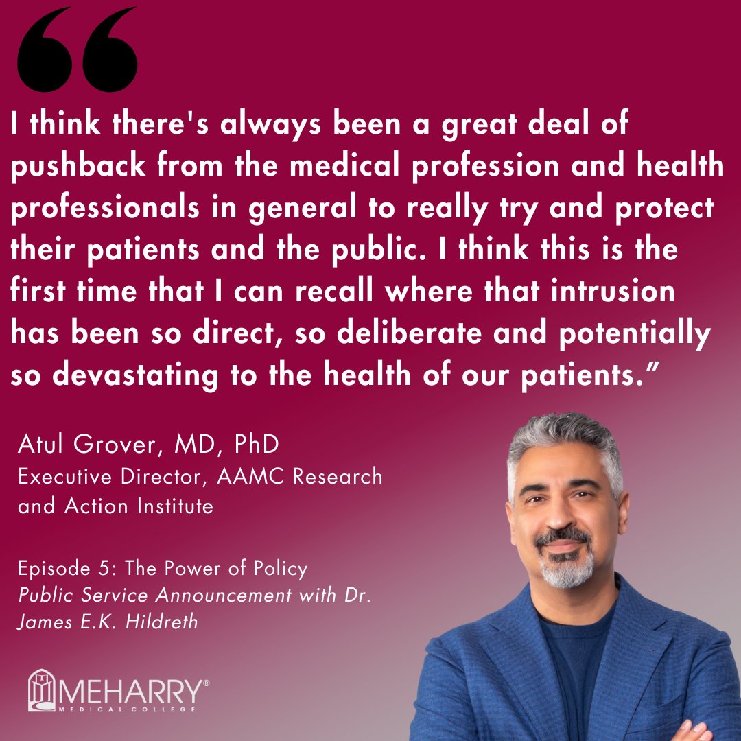 Public Service Announcement: Drs. Hildreth and Grover discuss the impact of policy on medical education and efforts to improve diversity in healthcare, which is relevant given recent developments including Dobbs v. Jackson Women's Health decision. home.mmc.edu/public-service…