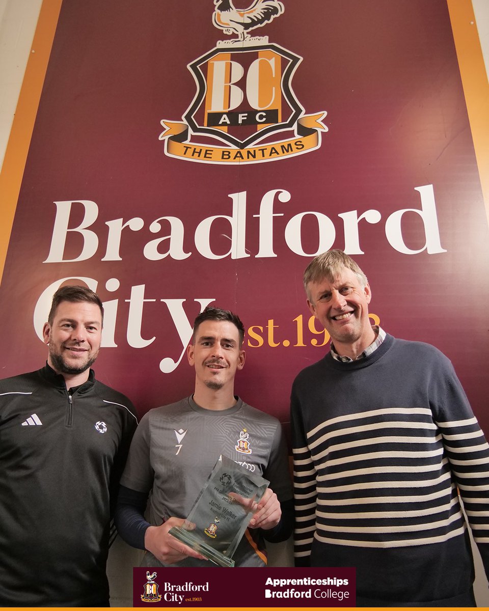 ❤️💛 | Congratulations to Jamie Walker - who has been selected as this season's @PFA Community Champion. 

#BCAFC | @bcafc_cf | #PFACommunityChampion