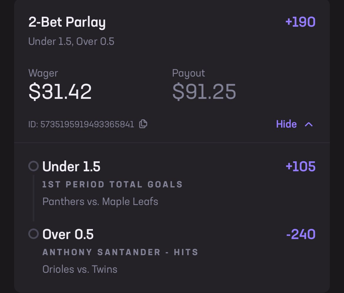 TrapLocks's tweet photo. 🚨7 DAY LADDER CHALLENGE🚨
—————————————————
Collab W/@Jaysmoovex3 
DAY 3️⃣

- Panthers Vs Leafs Under 1.5 1ST PERIOD TOTAL GOALS🔒🔒

- Anthony Santander Over 0.5 HITS🔒

5-0 NHL FREE PICKS 29-1 LAST 30 FREE PLAYS LETS KEEP IT GOING🔥🔥
—————————————————
#GamblingTwitter #Money https://t.co/JyytoHc8Tq